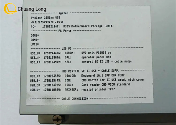 قطعات دستگاه ATM Wincor Nixdorf SWAP-PC EPC 4G DualCore E5300 TPMen 01750235485 1750235485