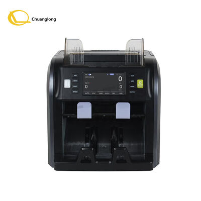 SJ-668 دو جیب CIS مخلوط حساب ارزشی با دسته ساخته شده در مطبوعات حرارتی پول ساخته شده در باتری ماشین شمارش