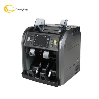 قیمت خوب SJ-668 دو جیب CIS مخلوط حساب ارزشی با دسته ساخته شده در مطبوعات حرارتی پول ساخته شده در باتری ماشین شمارش آنلاین