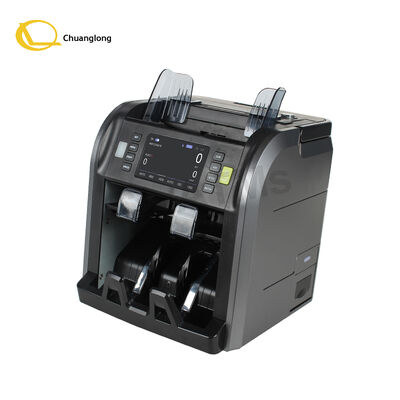 SJ-668 دو جیب CIS مخلوط حساب ارزشی با دسته ساخته شده در مطبوعات حرارتی پول ساخته شده در باتری ماشین شمارش