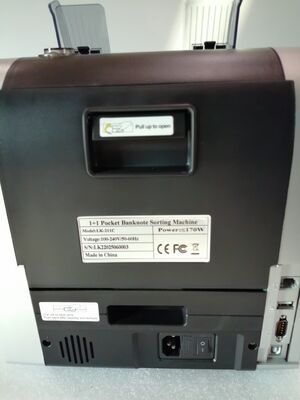 دستگاه مرتب‌سازی اسکناس جیبی 1+1 شمارنده پول آشکارساز سیاه با نمایشگر LED LK22025060003