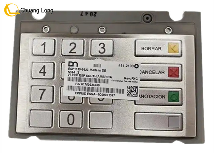 ESCROW EPP قطعات ATM Diebold Nixdorf DN V7 EPP صفحه کلید صفحه کلید Pinpad 01750234950 1750234950