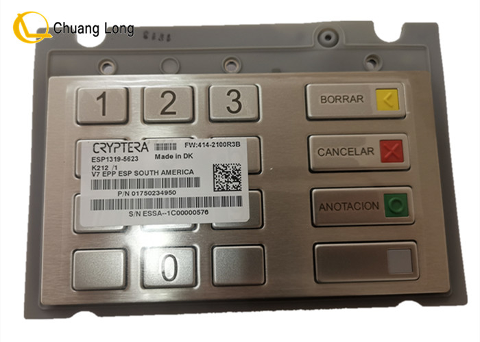 قطعات دستگاه ATM Diebold Nixdorf DN V7 EPP صفحه کلید صفحه کلید Pinpad 01750234950 750234950